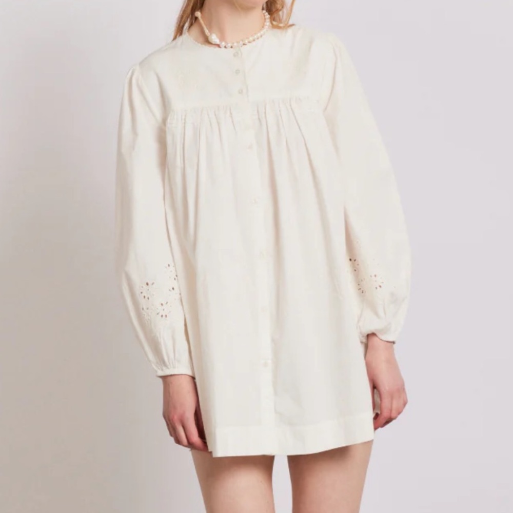 Genevieve babydoll dress Damson Madder